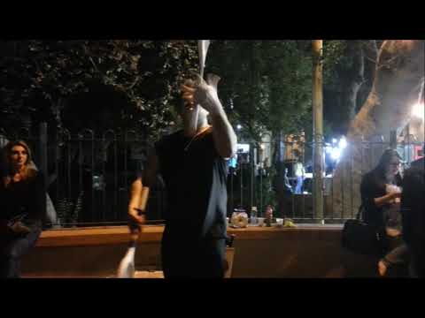 Juggling for Halloween in Luqa, Malta (2016)
