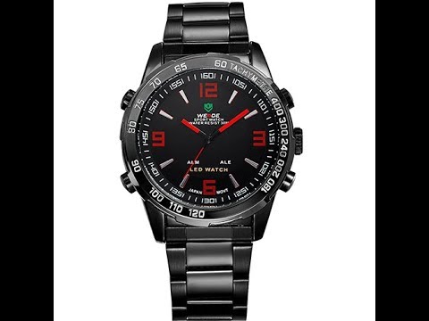 Мужские часы Weide Sport Red WH-1009. Обзор