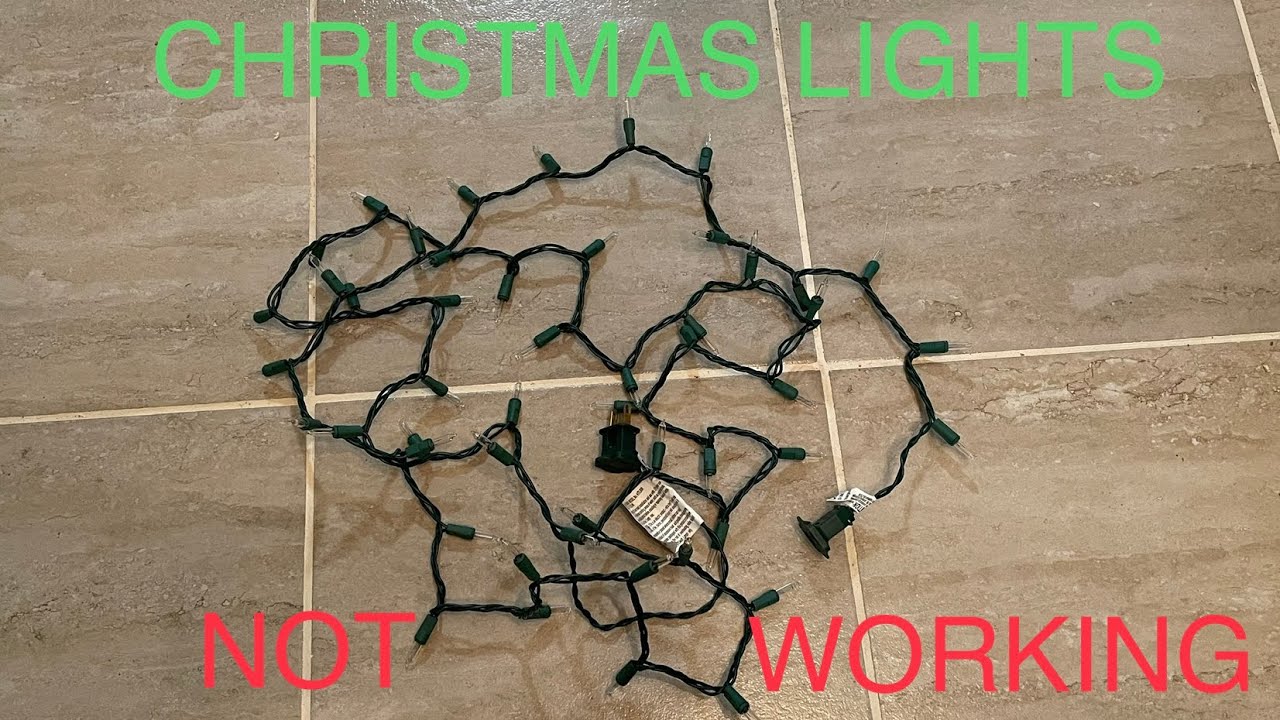 Why are some of my Christmas lights not working? Tipseri