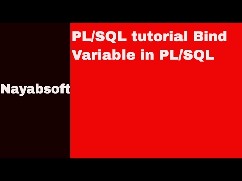 Plsql Tutorial Bind Variable In Plsql By Nayabsoft
