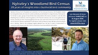 Conservation Conversations: Dr Warwick Tarboton & Fanie du Plessis - Nylsvley Bird Census (25Aug20)