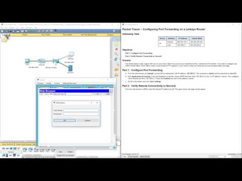 Lab 5.2.4.4 Packet Tracer - Configuring Port Forwarding on a Linksys Router