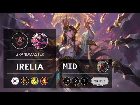 Irelia Mid vs Zed - KR Grandmaster Patch 9.10