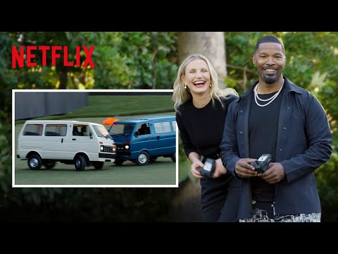Cameron Diaz and Jamie Foxx Flex Their Getaway Driver Skills