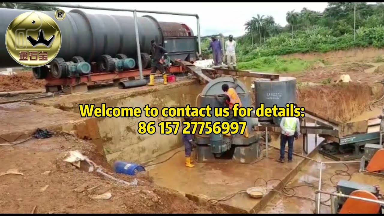 100TPH Capacity Alluvial gold ore separation processing plant