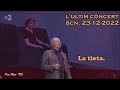 Joan Manuel Serrat - La tieta - Últim concert (BCN 23-12-2022)
