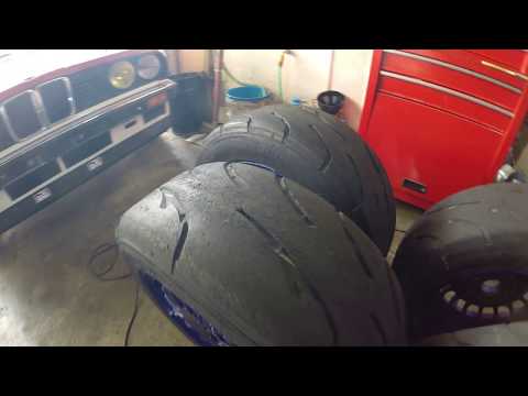Nankang AR1 Semi slick tire wear after 3 track days.