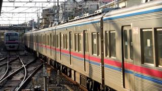 preview picture of video '京成3600形快速 京成津田沼駅到着 Keisei 3600 series EMU'