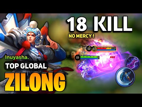 18 KILL! Zilong Best Build 2023 [ Zilong Gameplay Top Global ] By Inuyasha. - Mobile Legends