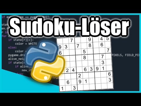 Sudoku Löser in Python programmieren (Backtracking) | Tutorial Deutsch