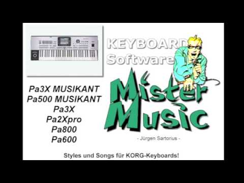 KORG Pa4X Pa3X MUSIKANT Pa2X Pa800 - Evergreens DEMO