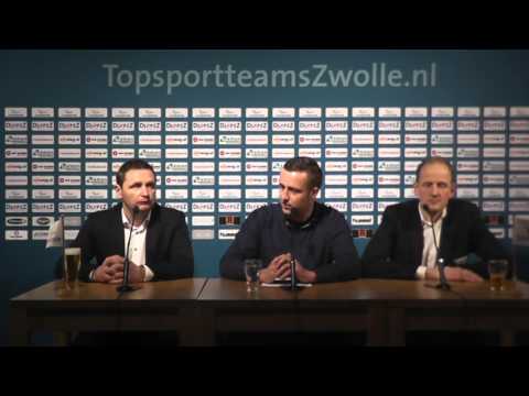 Persconferentie Landstede Volleybal - Seesing Personeel Orion 2 april 2016