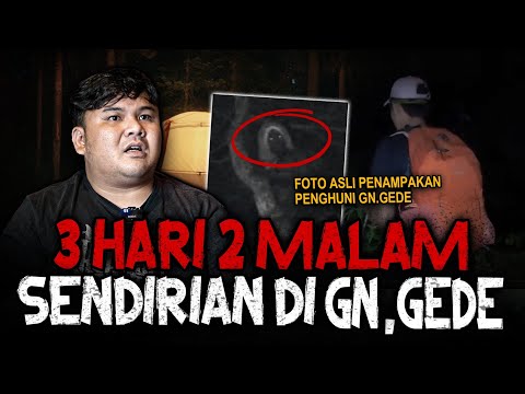 NGGAK KEBAYANG SEREMNYA!! (ADA BUKTI FOTO PENAMPAKAN) 3 HARI 2 MALAM SENDIRIAN DI GUNUNG GEDE