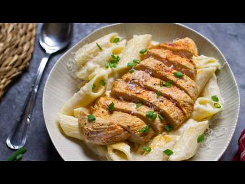 30-Minute Creamy Chicken Pasta Recipe - Easy Mediterranean Chicken Pasta Recipe!