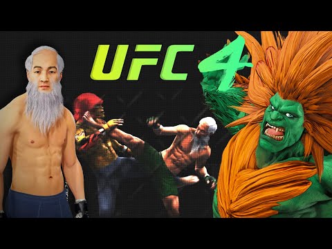 Old Bruce Lee vs. Blanka (Street Fighter) | EA sports UFC 4