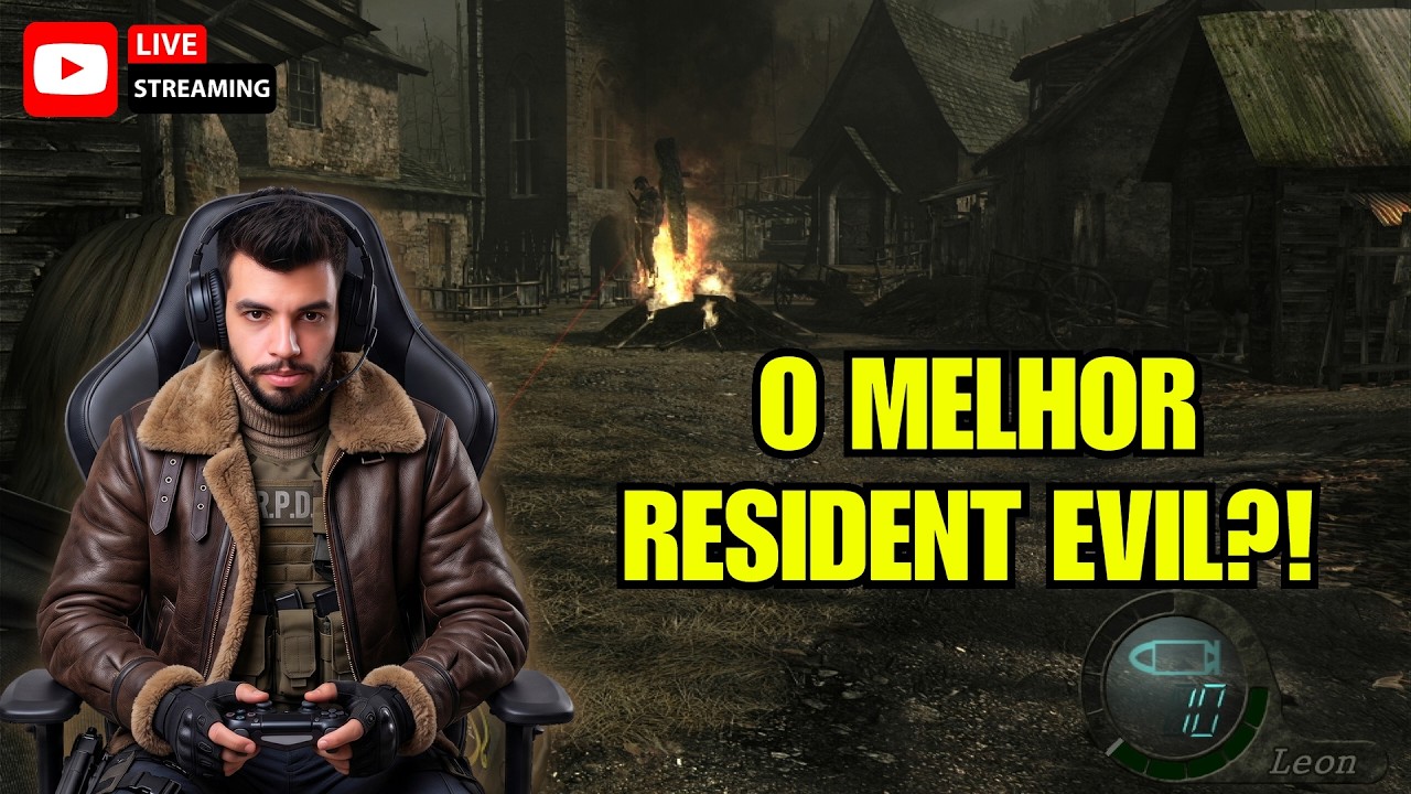 Resident Evil 4 Detonado Ao Vivo! Relembrando o RE4 Clássico Completo