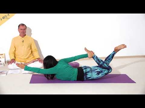 Diagonaler halber Bogen - Yoga Asana Lexikon