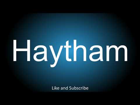 How to correctly pronounce in Arabic - Haytham.