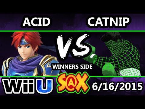 S@X 102 - Acid (Roy) Vs. Catnip (Little Mac, Luigi) SSB4 Tournament - Smash Wii U - Smash 4