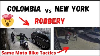 Colombia Robbery of A Cell Phone  - Is NYC Robbery Tactics Becoming like Medellin ? |Bogota