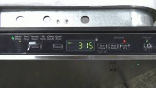 Dishwasher Seven Segment Display functions