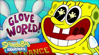 An ENTIRE Day at GLOVE WORLD w/ SpongeBob and Patr