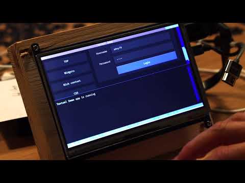 Textual running an a X11-less Raspberry Pi with a framebuffer terminal emulator (fbpad)
