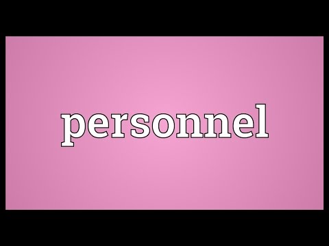 Personnel Meaning