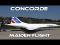 GIGANTIC 10 METER LARGE RC CONCORDE - MAIDEN FLIGH...
