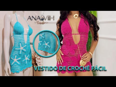 Vestido de crochê fácil e rápido 