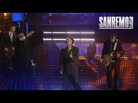 Sanremo 2026 - Sayf con Alex Britti e Mario Biondi canta Hit the Road Jack