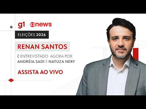 g1 e GloboNews entrevistam hoje Renan Santos, candidato à Presidência
