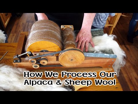 Processing Our Sheep & Alpaca Wool into Yarn