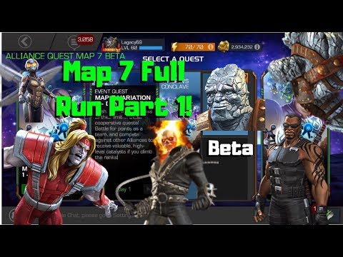 Map 7 Full Run Part 1! Omega Red/Ghost Rider/Blade 5/65! - Marvel Contest of Champions