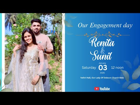 RENITA WITH SUNIL || ENGAGEMENT CEREMONY || LIVE || 03 JAN 2025
