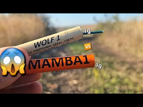 💥 WOLF 1 Fireshow 🆚️ MAMBA 1 Enigma 💣 Comparație Petarde 2025🧨
