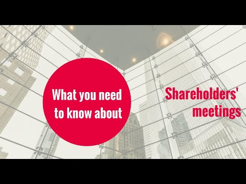 Shareholders' meetings // KD Professional Accounting Calgary Business Tips