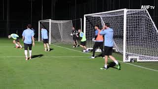 Primer entrenamiento en Belo Horizonte