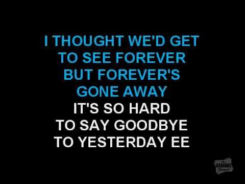 Boyz II Men - It's So Hard To Say Goodbye To Yesterday (Karaoke)