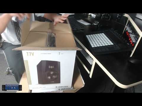 SoundsAndGear Live - Unboxing the new Adam Audio T7V Studio Monitors