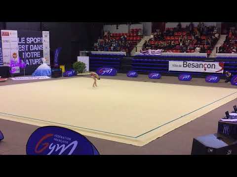 Charlène Ferrero cerceau - Nat A 14/15 ans - France Besançon 2018