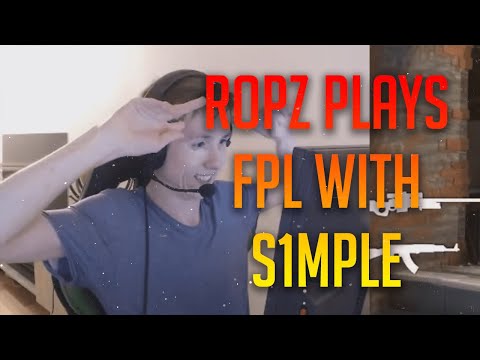 ROPZ PLAYS FPL WITH S1MPLE // BEST & FUNNY MOMENTS // #FPL