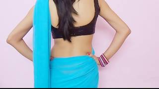 How To Wear Bollywood Saree Blouse-Drape Sari Wrap