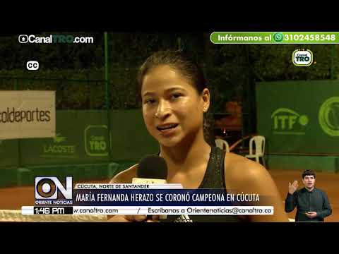 Maria Fernanda Herazo se coronó campeona en Cúcuta