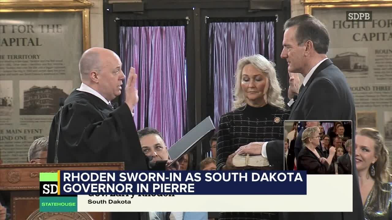 Rhoden sworn in as South Dakota Governor in Pierre