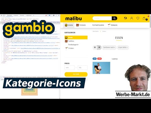 Gambio Kategorie-Icons: PageSpeed optimiert mit CSS-Sprites im Malibu Theme