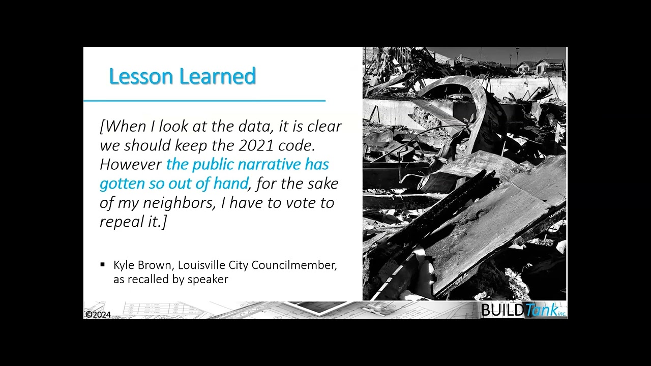 Lessons Learned from Marshall Fire IECC