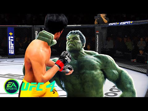 UFC4 Bruce Lee vs Incredible Hulk EA Sports UFC 4 PS5
