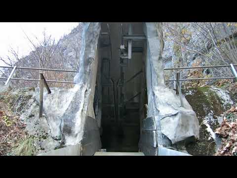 Luftseilbahn Fort du Scex - Bergfahrt - téléphérique militaire Suisse cable car Switzerland