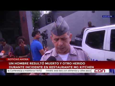 One man was killed and another injured during an incident at MG Kitchen restaurant.